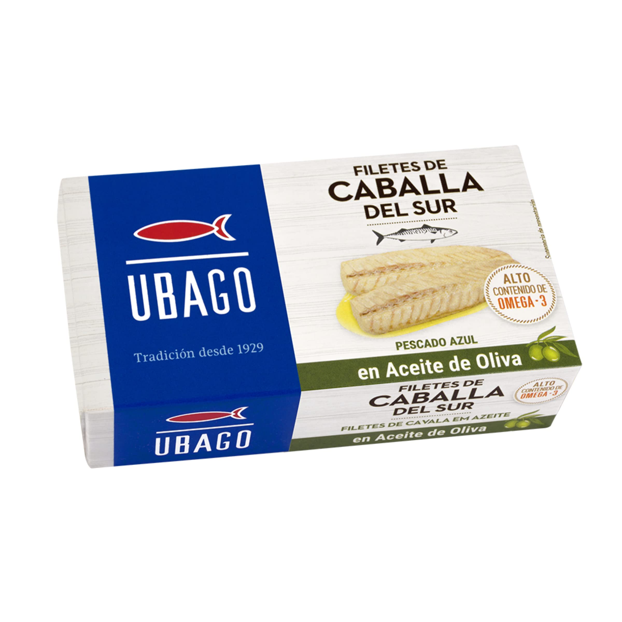UBAGO MAKERLE FILETS IN OLIVENÖL DOSE 12x115G