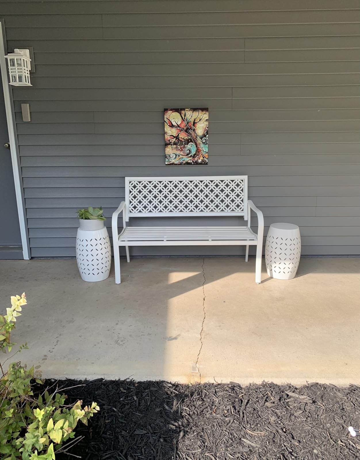 $28/mo - Finance Grand patio Garden Bench, Outdoor Benches with Anti ...