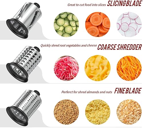 Slicer Shredder Attachment for KitchenAid Stand Mixers, Vegetable Cheese Grater Salad Maker Food Slicers Accessories for Kitchenaid, Easy Clean Dishwasher Safe Cheese Shredder by Gvode