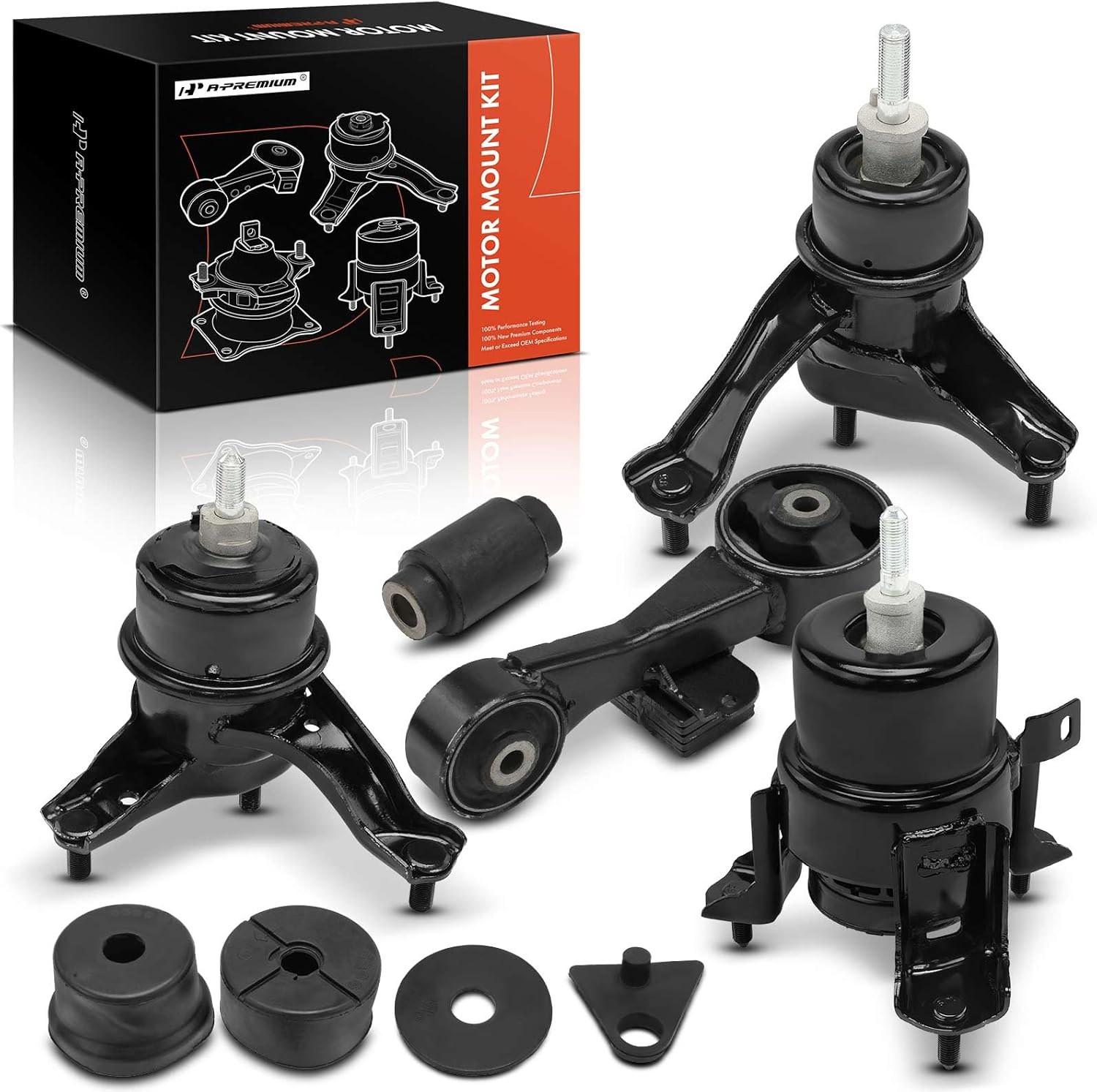 A-Premium 5PCS Engine Motor Mount and Transmission Mount and Torque Strut Mount Kit Compatible with Toyota - 2009-2016 Venza 2.7L, Automatic Transmission