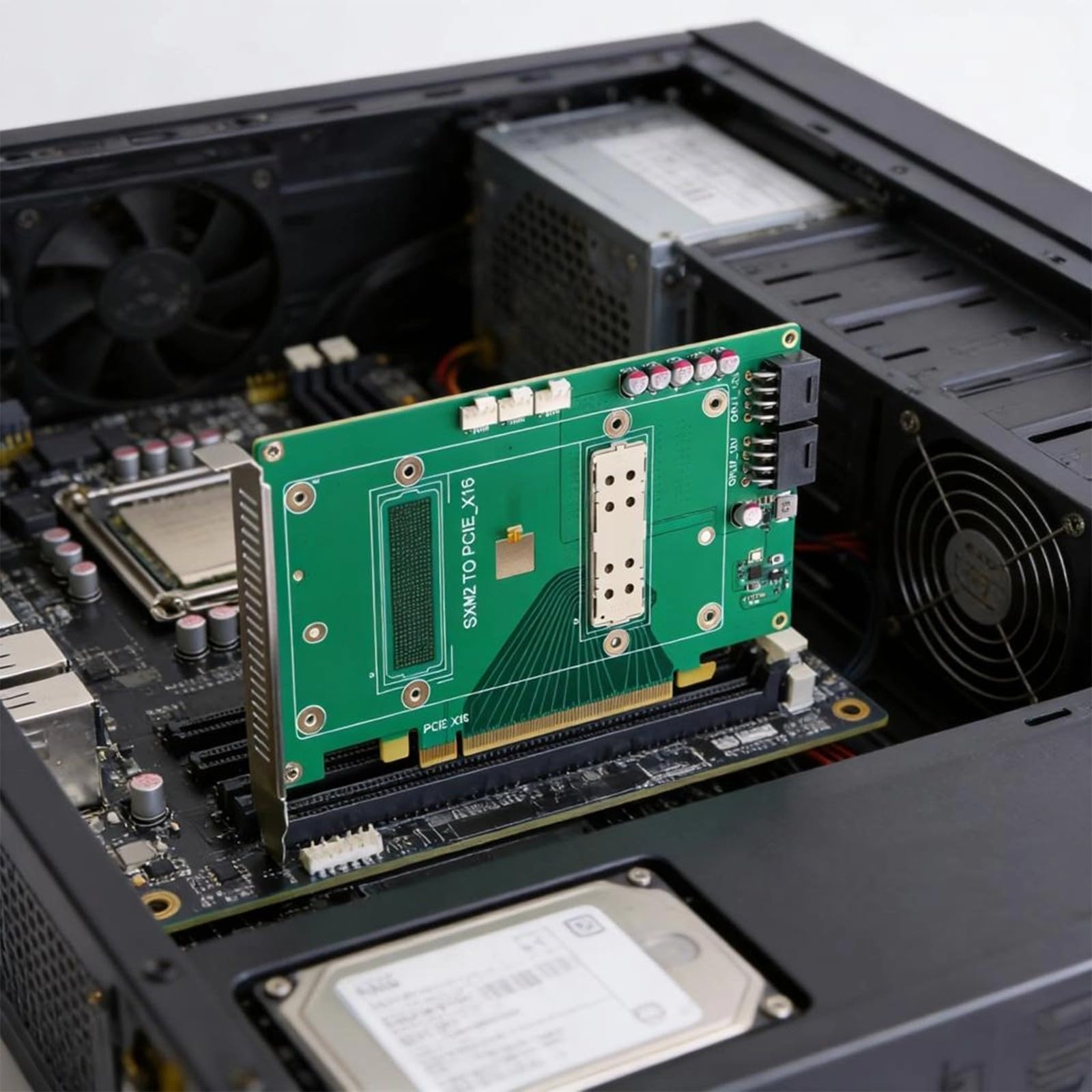 Duty Scheda grafica GPU Adattatore SXM2 a PCIe X16 Rilevamento della temperatura di espansione per P100 V100 Accessori Espansione GPU per