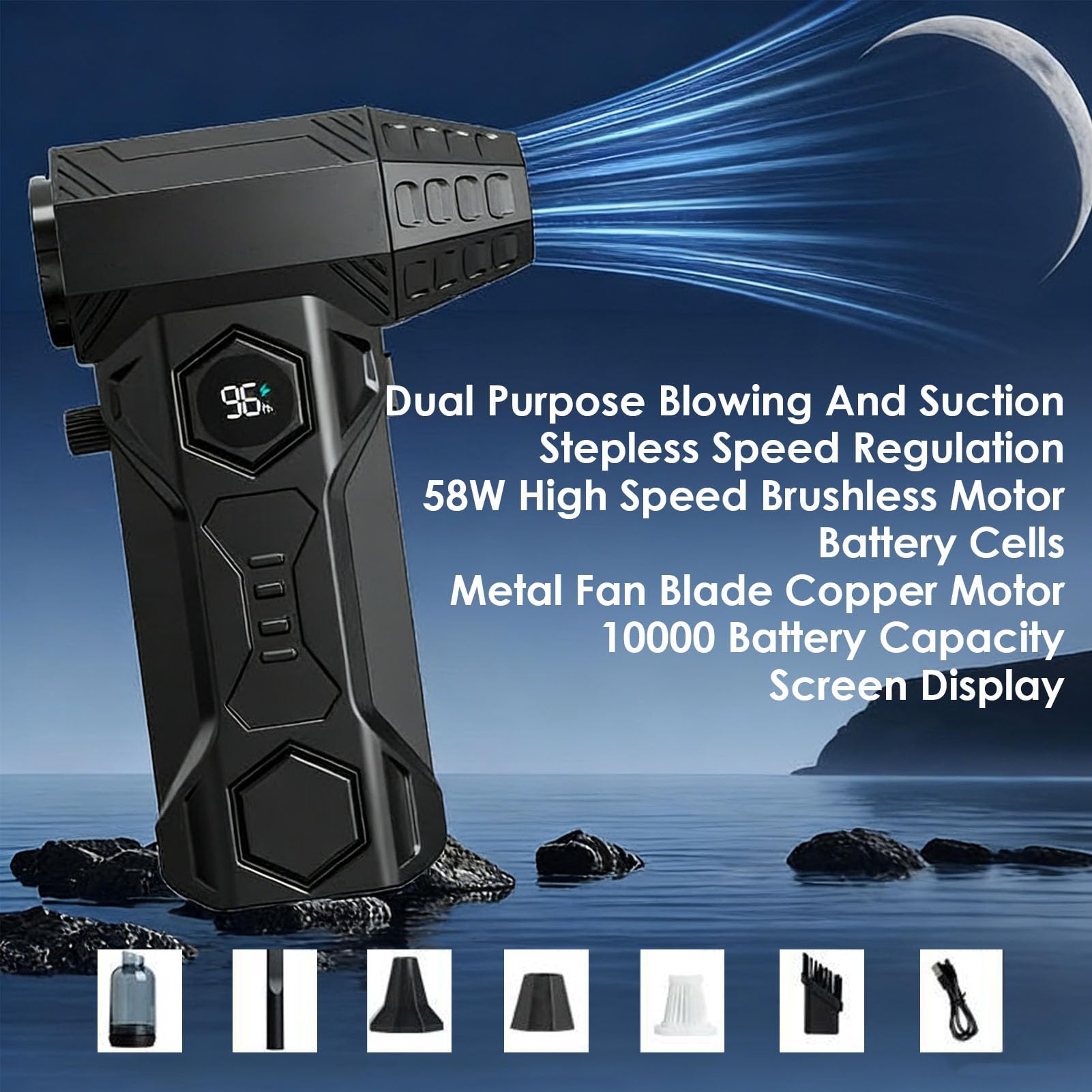 FTVOGUE Plumero de Aire Comprimido 180000rpm