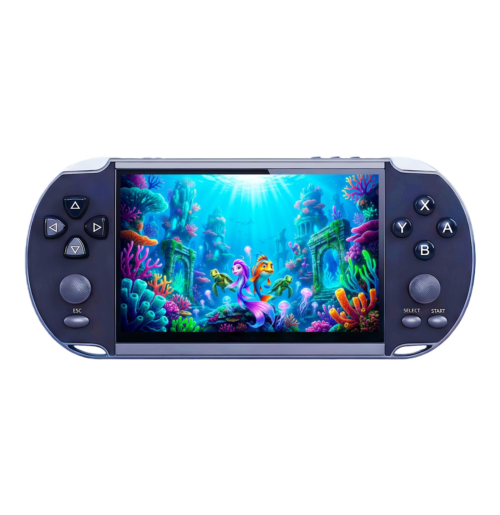 Console de jeu vidéo rétro portable de 12,7 cm - Nostalgie - Jeu portable - MP4 - MP3 - Musique - Jouets électroniques pour enfants - Convient pour la maison, l'extérieur, les voyages