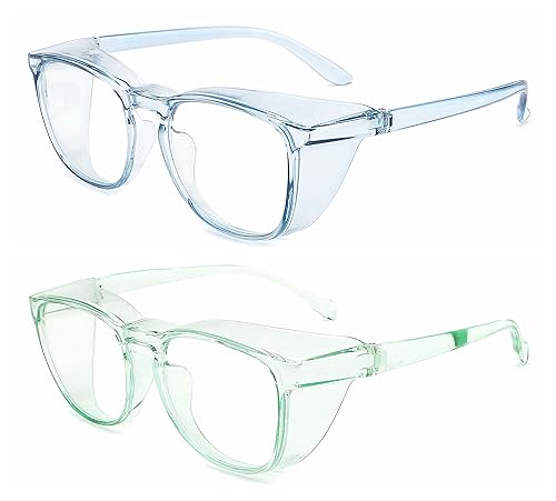 Miniatura 69 de Alsenor Safety Glasses Anti Fog Goggles Protective Eyewear Blue Light Blocking Anti Dust UV Protection Glasses For Men Women (Jade)