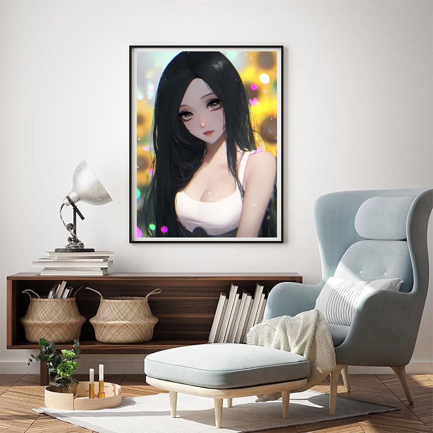 5D Diamentowe Malarstwo Kreskówka Kobieta, Diamentowe Malarstwo Diamentowe Malarstwo Pełny Zestaw Dzieci Prezent, DIY DIY Dorośli Diamentowe Malarstwo Do Dekoracji Ściany Domu 80x100 cm SYLF277