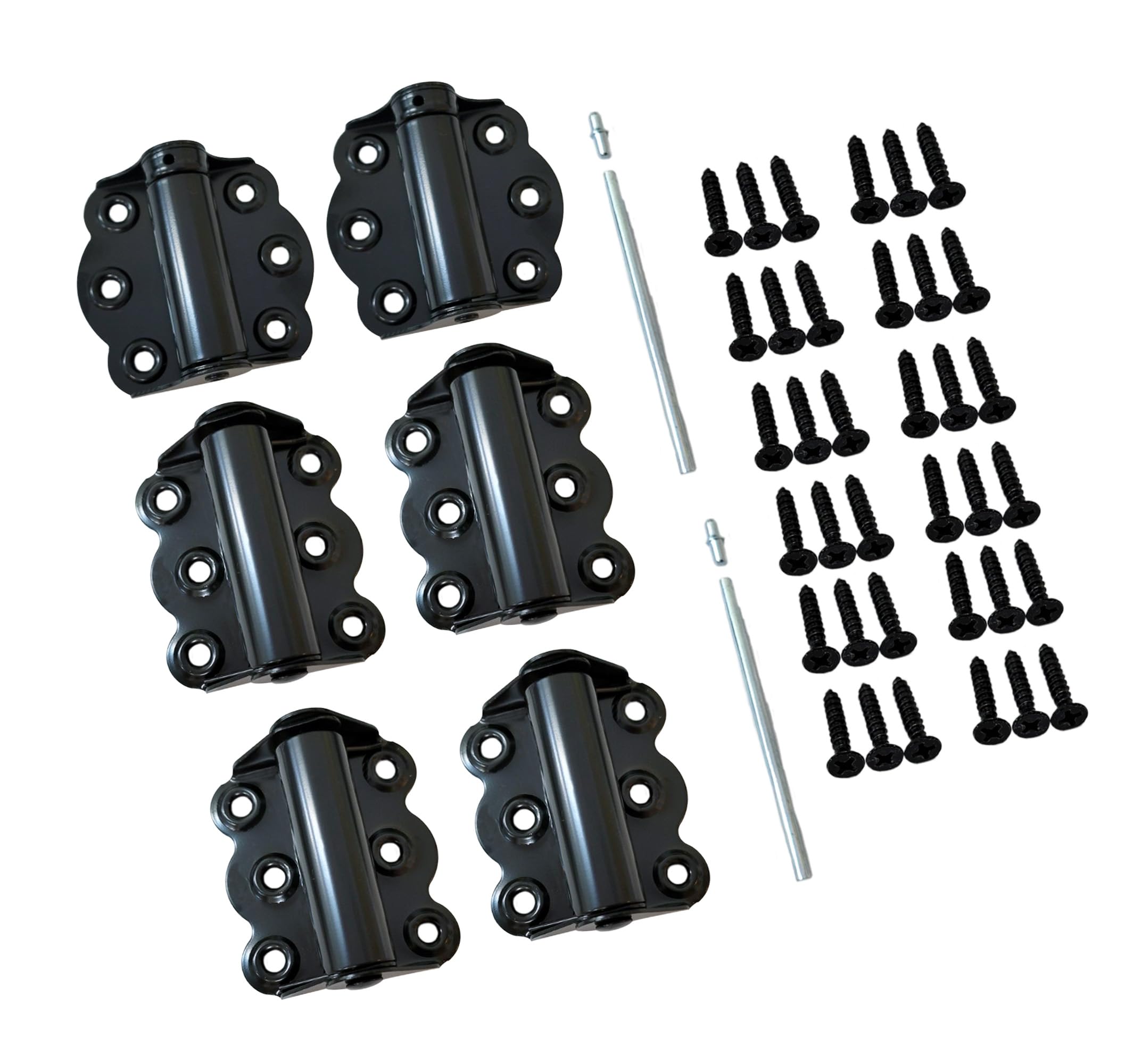 Charnières à ressort de porte pour bureau et cuisine fermeture automatique lot noir QCAA