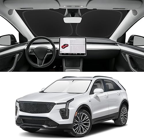 Miniatura 11 de Parasol de parabrisas de ajuste personalizado para Nissan Titan 2017-2024, bloquea los rayos UV y el calor, parasol de ventana delantera, fácil