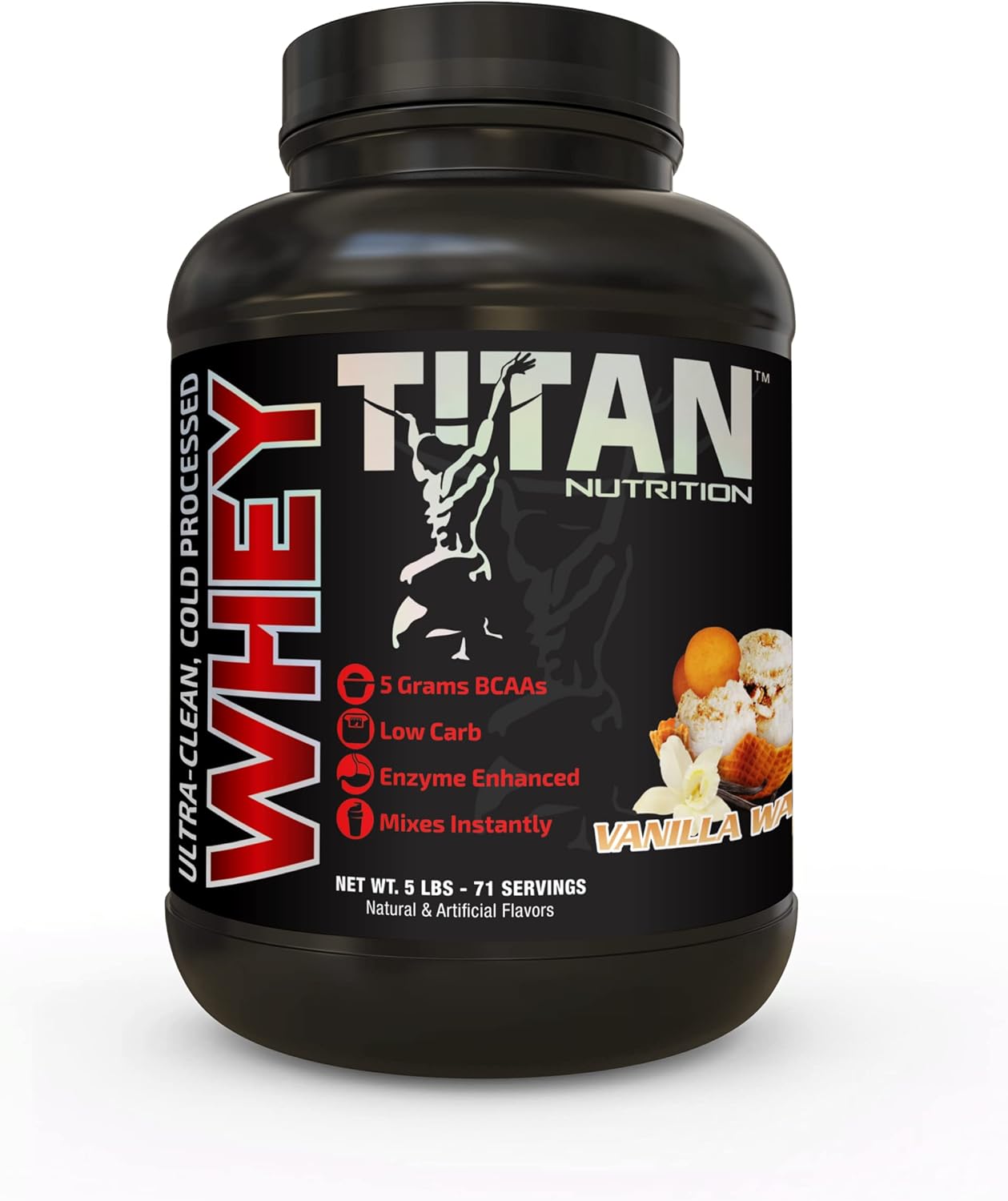 Titan WHEY Premium Whey Protein Powder para mejorar la recuperación