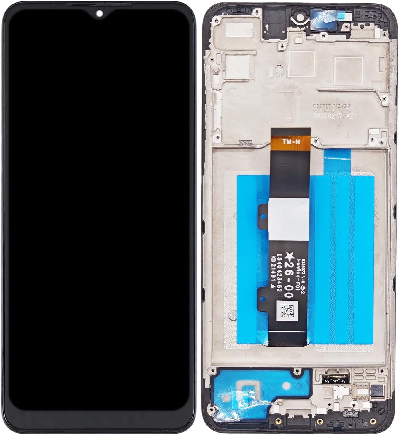 for Motorola G Pure Screen Replacement with Frame for Moto G Pure XT2163 XT2163DL XT2163-4 LCD Display Digitizer Touch Screen Assembly 6.5 inch Black