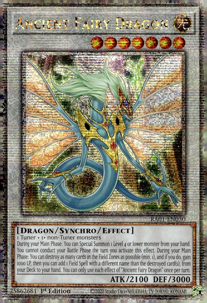 Ancient Fairy Dragon (Quarter Century Secret Rare) - RA01-EN030 - Quarter Century Secret Rare - 1st Edition