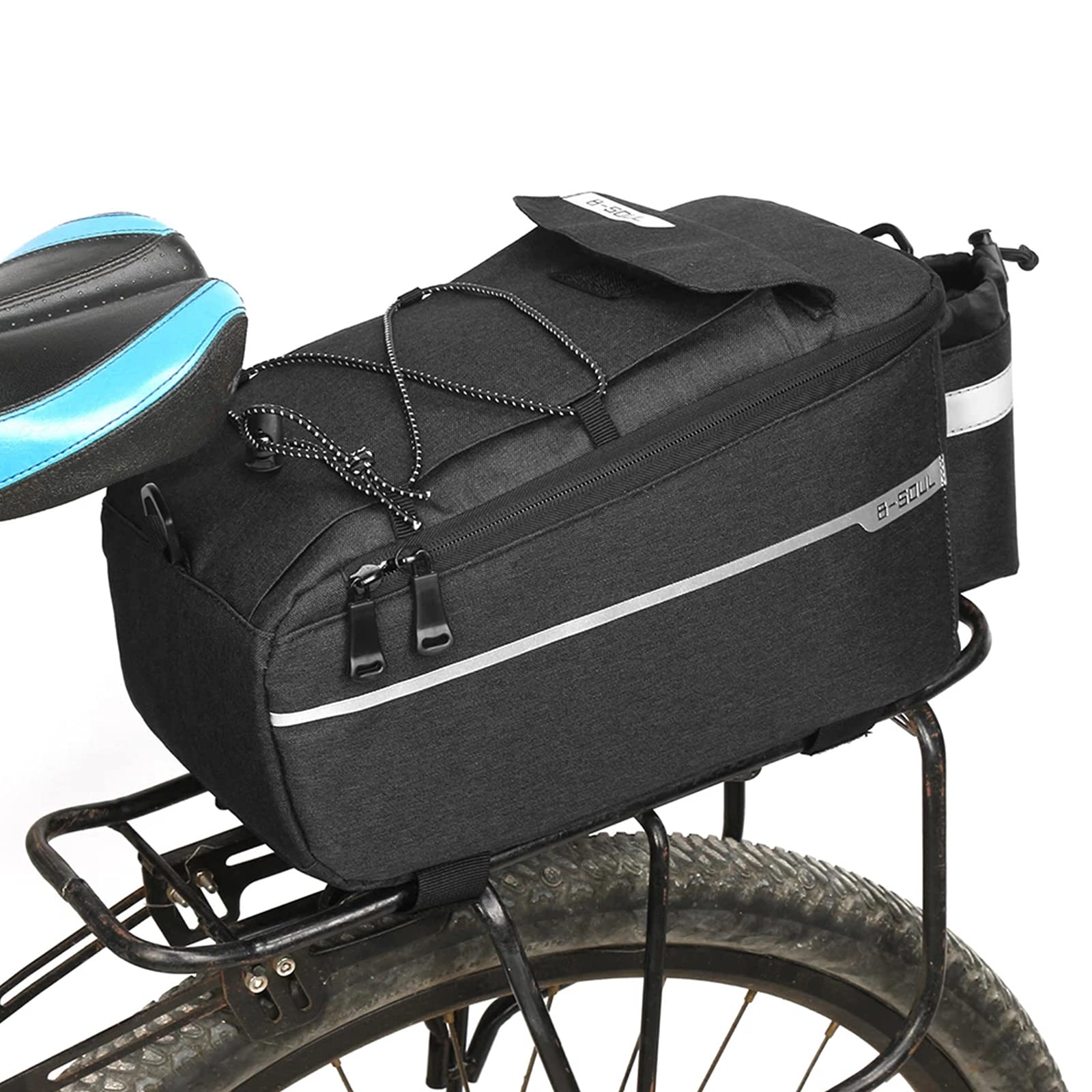 Sacoche de coffre pour vélo et transport arrière étanche à bandoulière