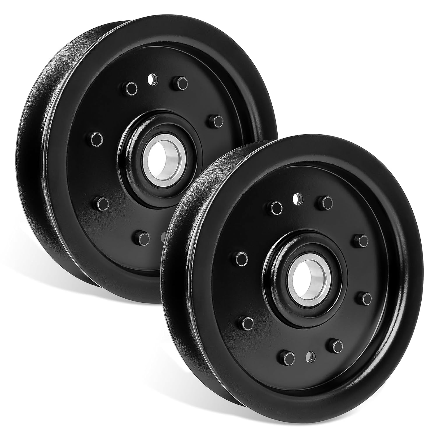 UP2WIN 1-603843 Idler Pulley 132-4718 Compatible with Toro ZX5400 Z5200 Titan ZX4800 TimeCutter, 116-3626 Flat Idler Pulley Compatible with Ex Mark Lazer Z HP Mowers, Replace 132-7543 34-302, 2 Pack
