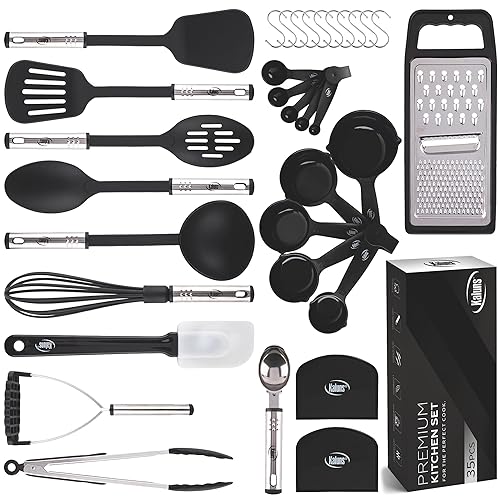 Kitchen Utensils Set 35 PCS Cooking Utensils Set, Nonstick and