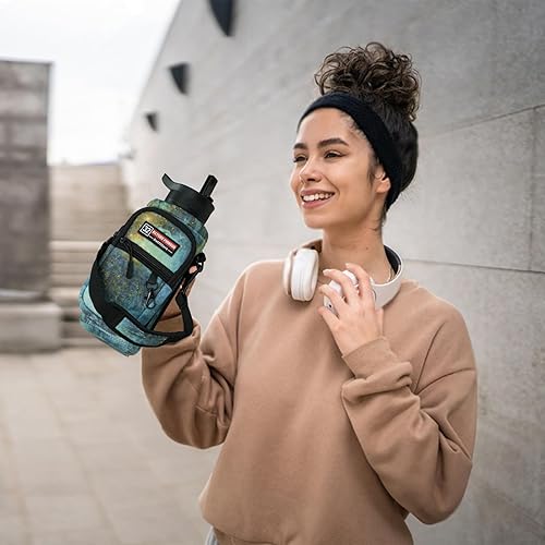 Miniatura 15 de NATURE PIONEOR Water Bottle Holder with Strap,Water Bottle Carrier Bag Sling Sleeve with Adjustable Shoulder Strap & Handle and Large Phone Pocket