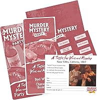Vista 4 de Murder Mystery Party, A Taste for Wine & Murder, Murder Mystery Party Game to Host Your Own Murder Mystery Night