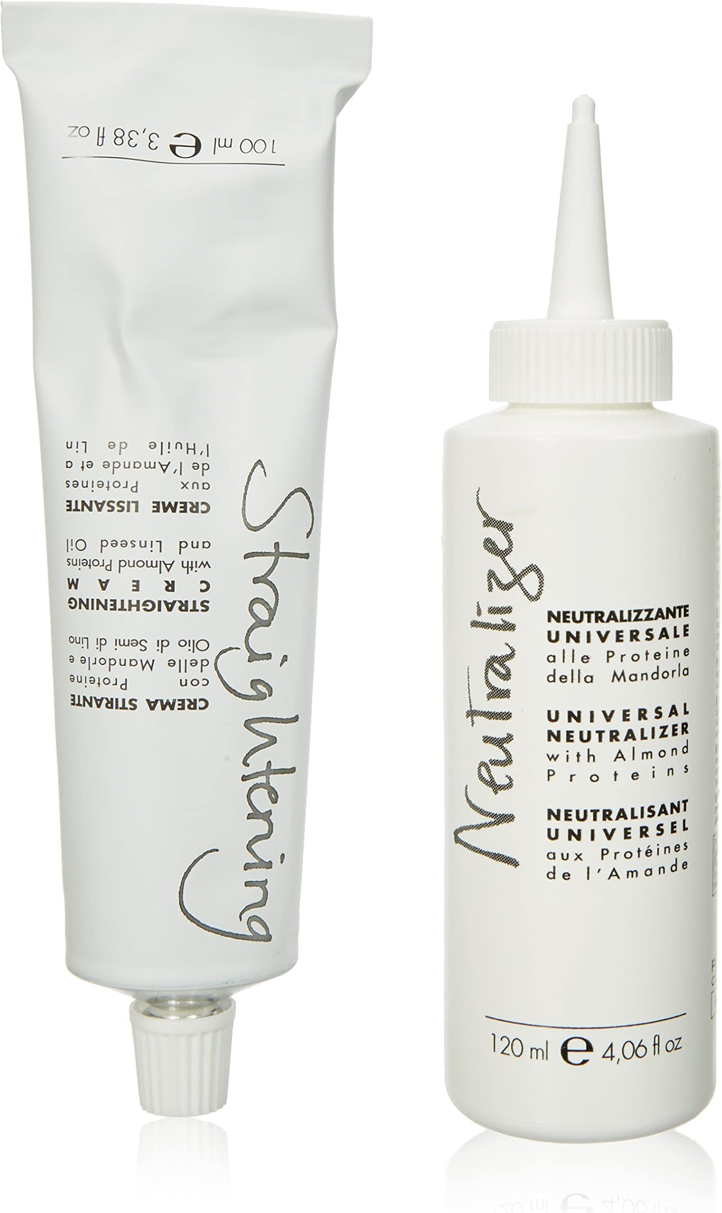 Straightening Cream + Universal Neutraliser - Smoothing Cream without Soda and Firmer, 220 ml
