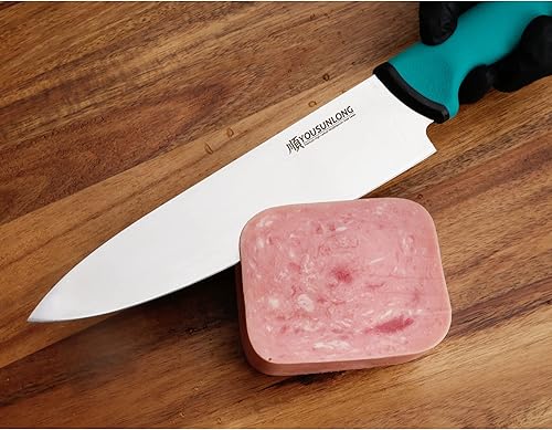 Miniatura 5 de YOUSUNLONG Cuchillo de chef de 8 pulgadas - Hoja de acero de molibdeno de alto carbono - Cuchillo de procesamiento de carne de carnicería - Mango