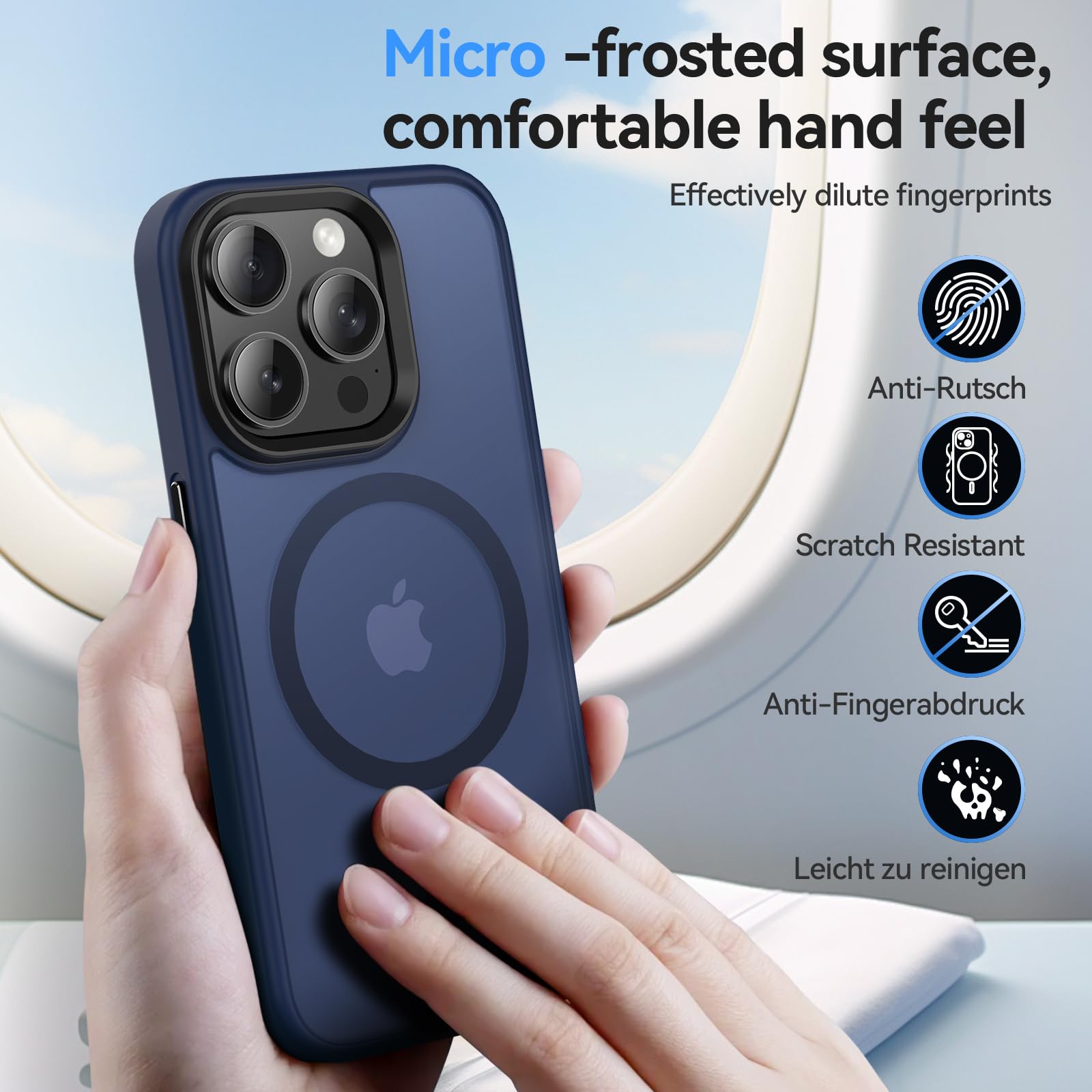 IPhone 15 Hülle Mit MagSafe – Mattiert, Stoßfest, Inkl. 2x Schutzfolie, Grün