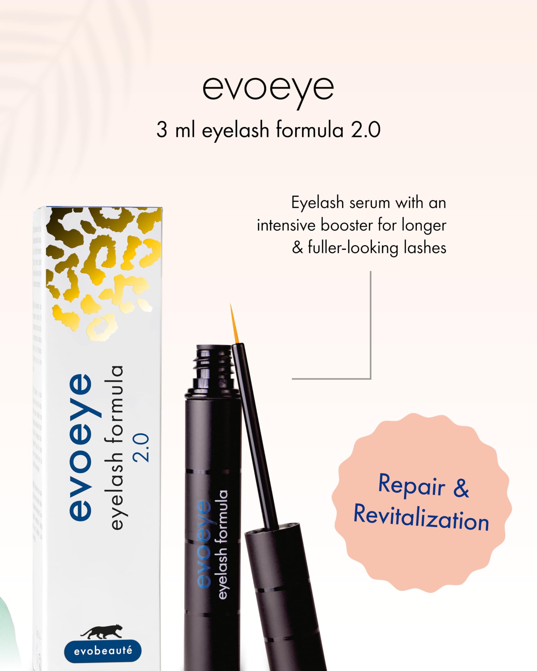 EVOBEAUTÉ evoeye Eyelash Formula 2.0 3 ml I Eyelash Serum with