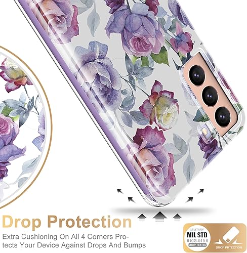Miniatura 5 de ESDOT - Funda protectora para celular Samsung Galaxy S21 Plus, de grado militar, resiste caídas de 21 pies (probado), con diseños modernos, para