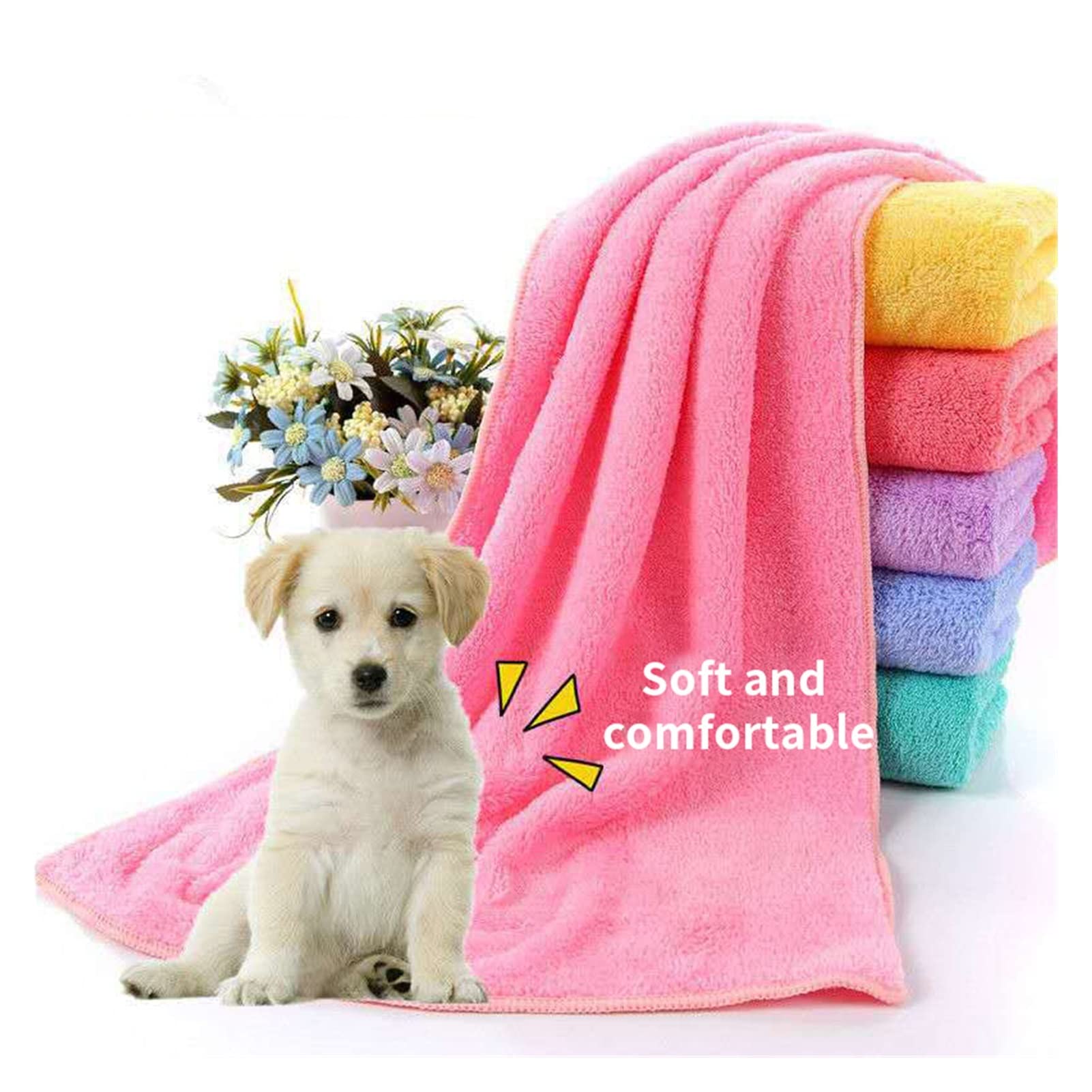 Asciugamano In Microfibra Per Cani E Gatti - Super Assorbente, Morbido, 100x50 Cm