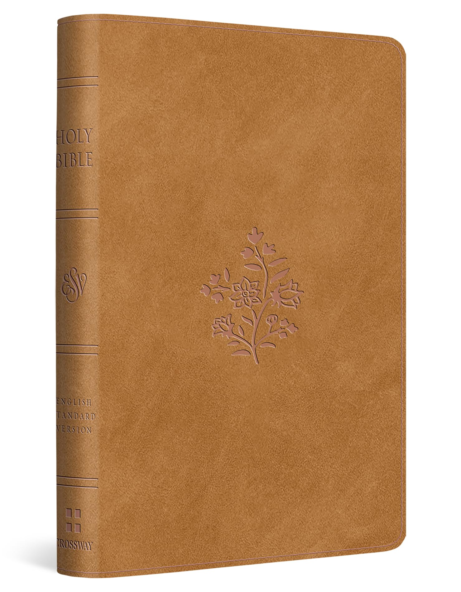 ESV Compact Bible (TruTone, Nubuck Caramel, Wildflower Design): English Standard Version, Trutone, Nubuck Caramel, Wildflower Design Compact Bible With Ribbon Marker