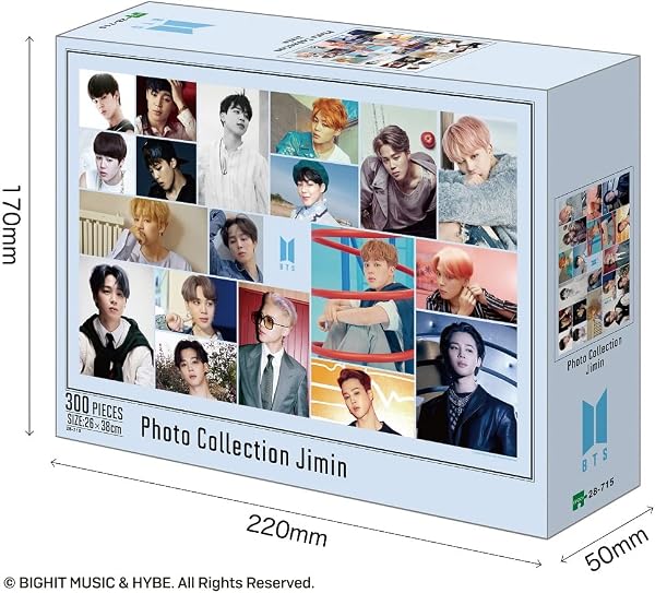 エポック社 300ピース ジグソーパズル BTS Photo Collection Jimin (26×38cm) 28-715 のり付き ヘラ付き EPOCH - 2