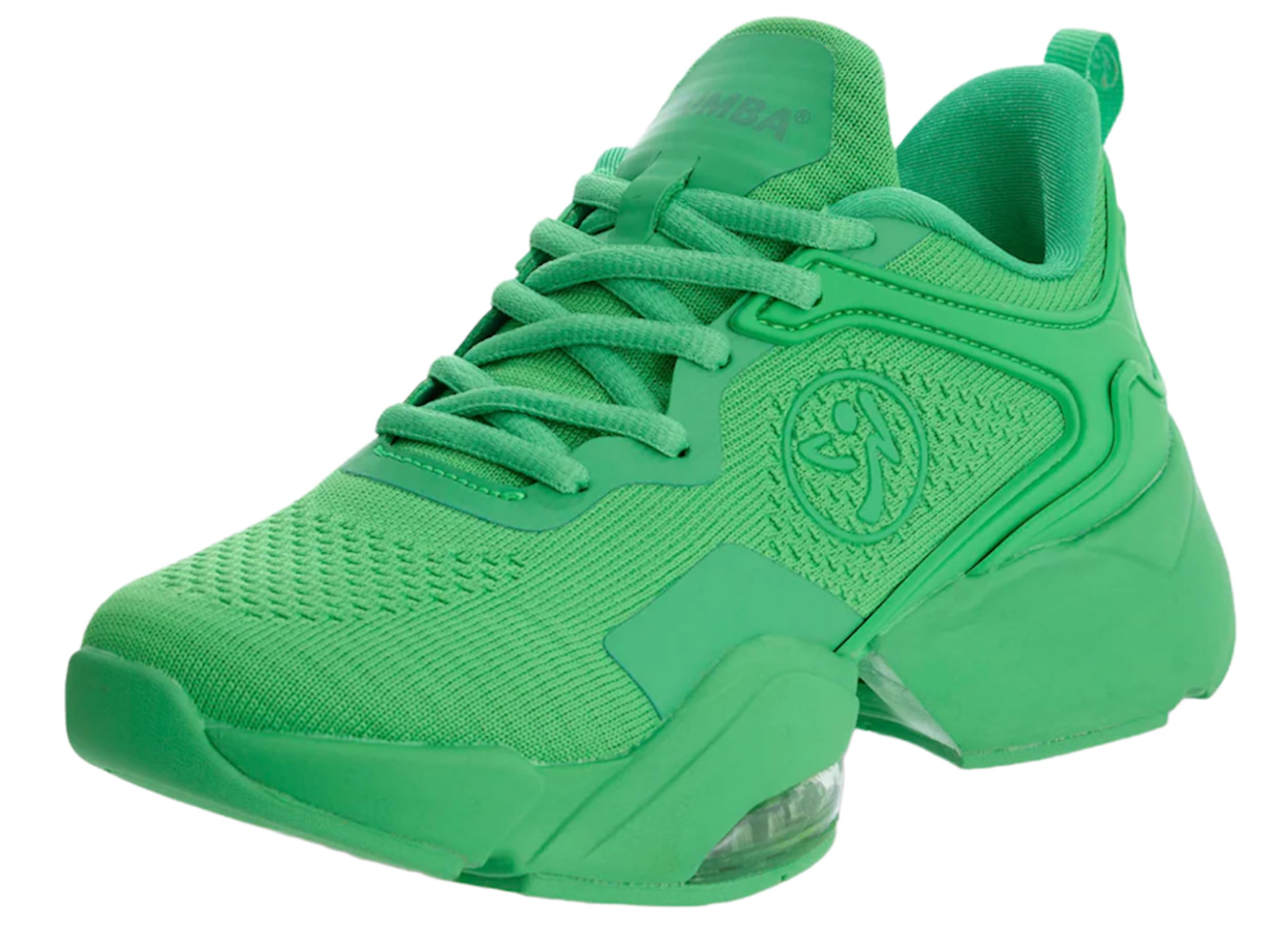 ZUMBA Shoes for Women, Air Stomp Remix II - Green Workout Shoes for Women, Gym or Dance Sneakers, Enhanced Comfort, Arch Support, Breathable Mesh, Durable & Impact-Absorbing, Size 8