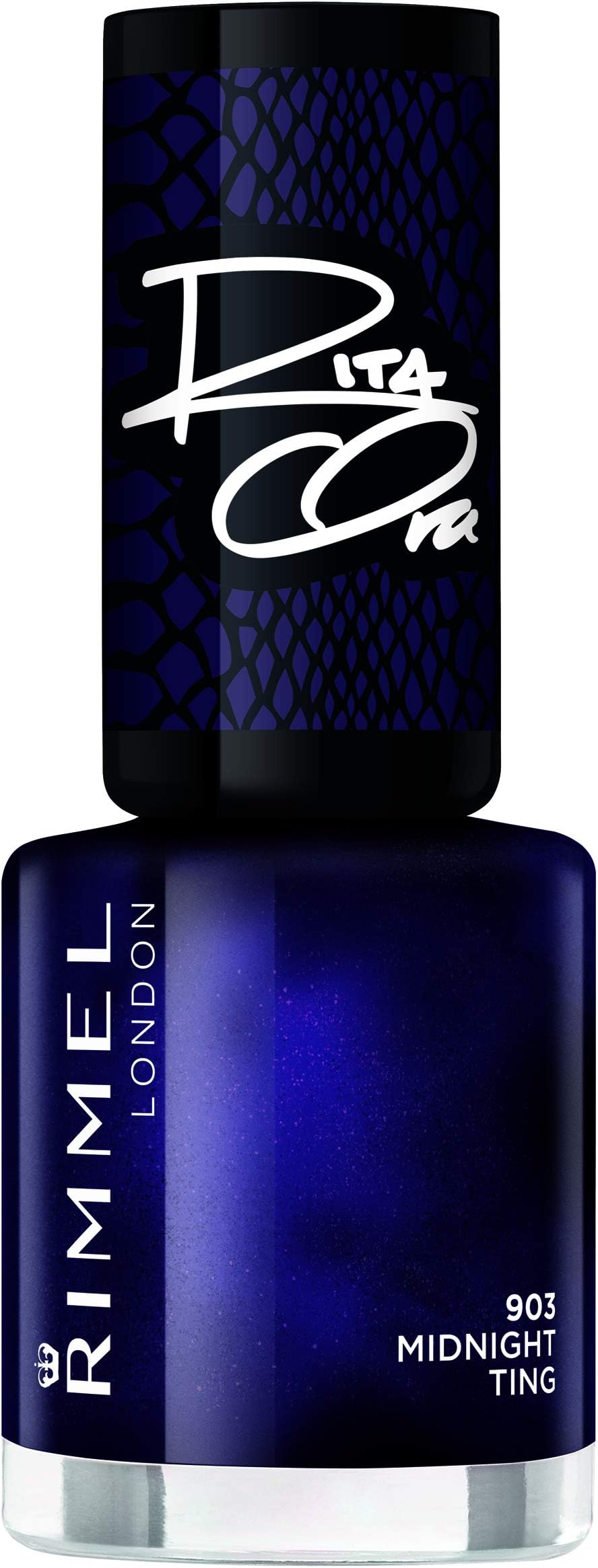 Rimmel Rita Ora 60 Seconds Nail Polish, Shades Of Black Midnight Ting