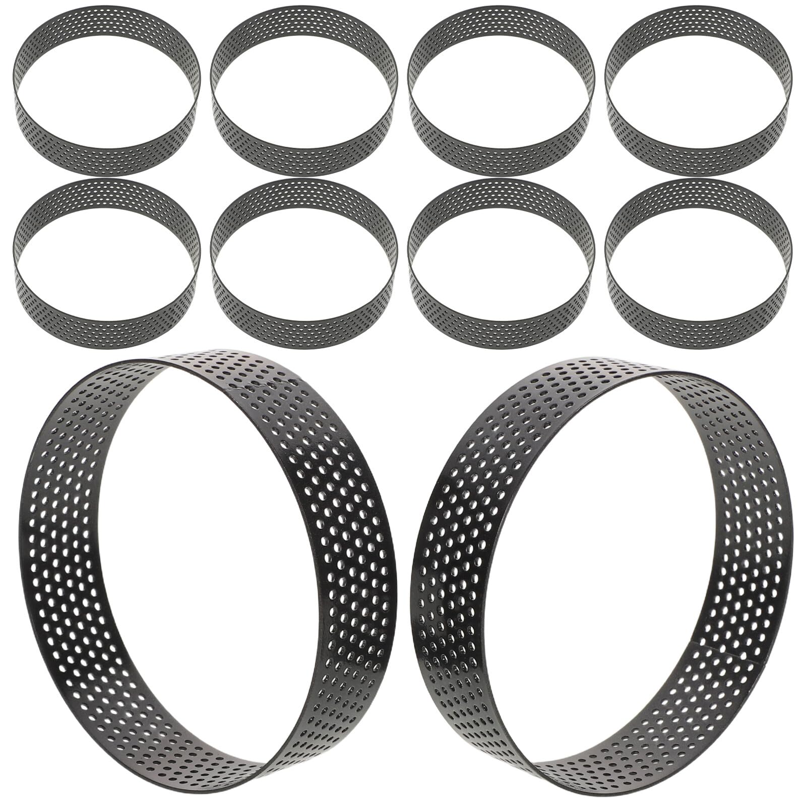 Moule à gâteau rond perforé en matériau durable pour tartes maison