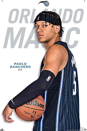 Miniatura 4 de Trends International NBA Orlando Magic - Póster de pared de Paolo Banchero Feature Series 23, 22.37 x 34.00 pulgadas, paquete de póster premium y