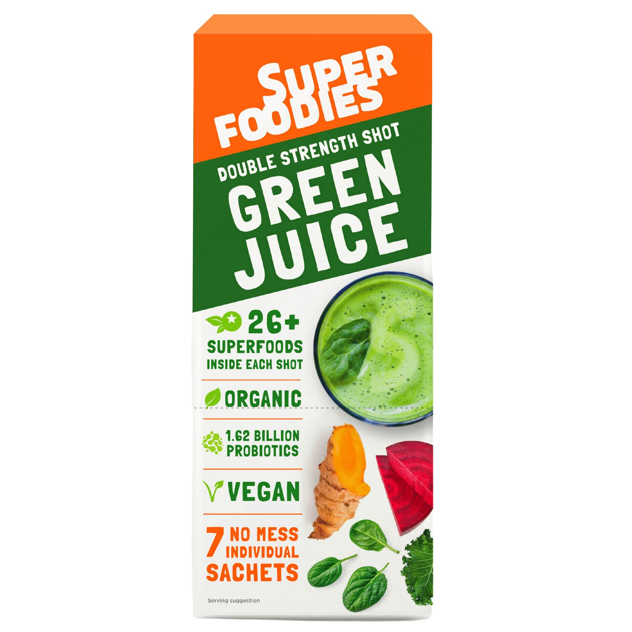 Buy Superfoodies Extra Strength Organic Daily Green Juice Powder 7Day