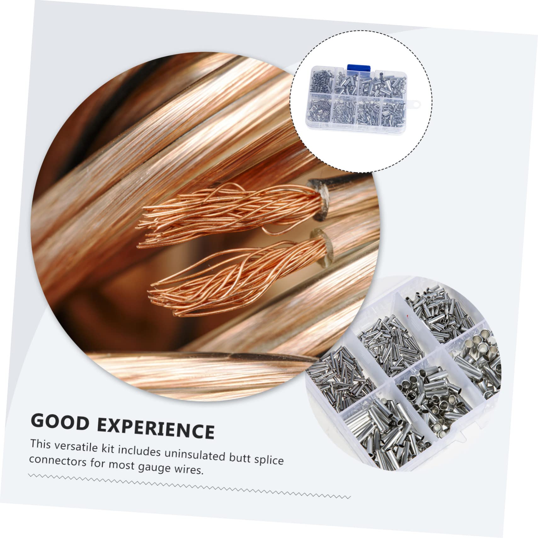 SOLUSTRE 3000stücke Kabelschuhe Sortiment Unisolierte Quetschverbinder Für Elektrische Kabel Crimping Kit Kabelorganisation Und Sicheren Verbindungen