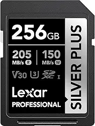 Cartão de Memória Lexar Professional Silver Plus SDXC UHS-I Card 256GB