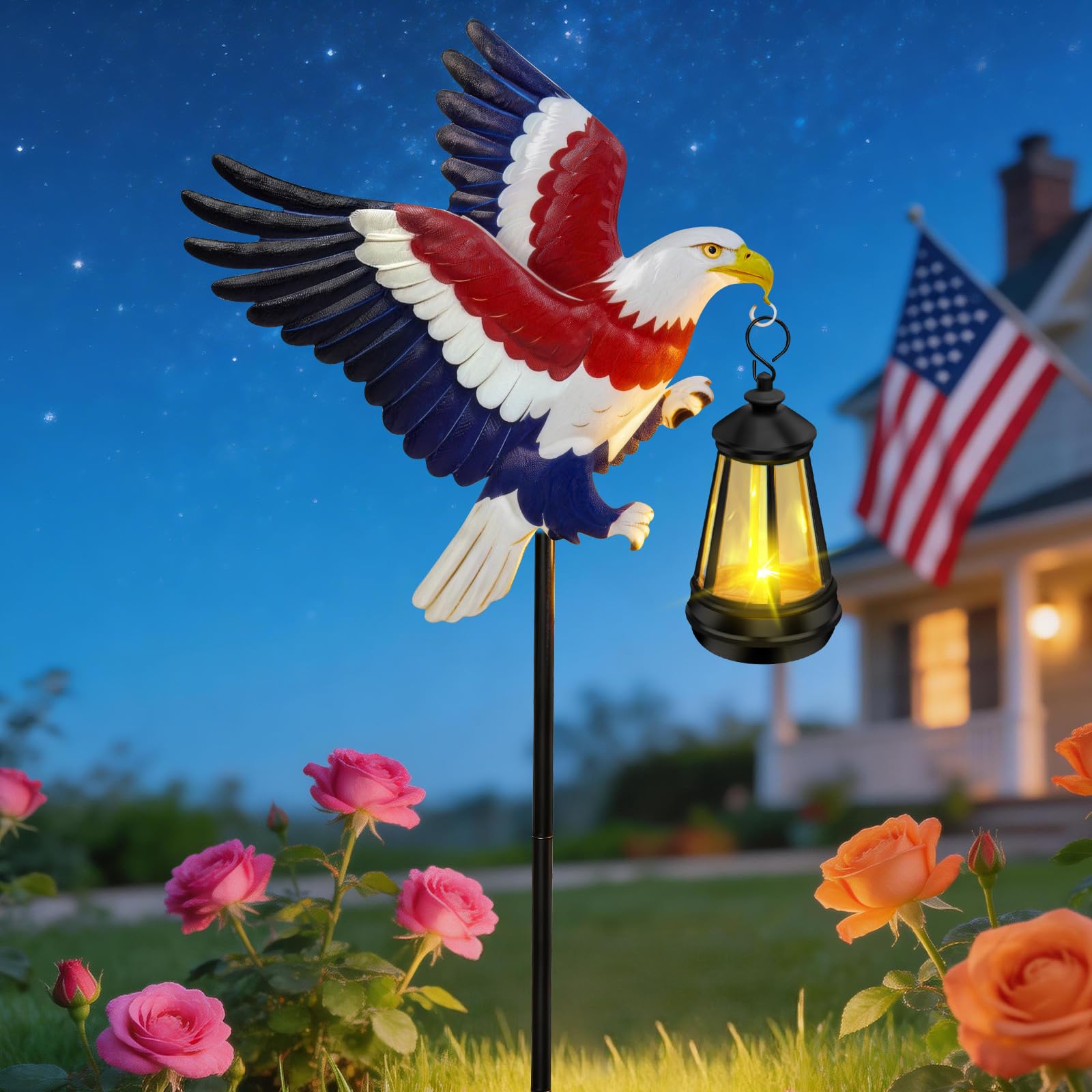 アメリカ 壁掛け オイルランプ EAGLE イーグル USA Amazon.com: Solar Lights Outdoor Waterproof Eagle Garden Decor