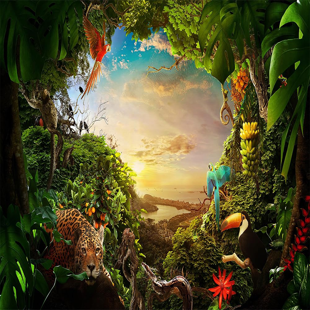 Babyparty-Hintergrund "Das Abenteuer Beginnt" – Rustikales Wald-Motiv, 2,4 X 1,8 M Vinyl