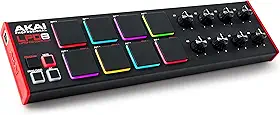 AKAI Pro LPD8 - Mini Controlador MIDI c/ 8 Pads RGB e 8 Knobs