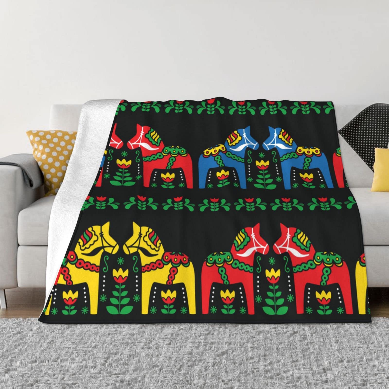 Couverture folk en flanelle douce pour réchauffer vos moments cocooning