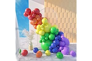 MOMOHOO Rainbow Balloons Different Sizes