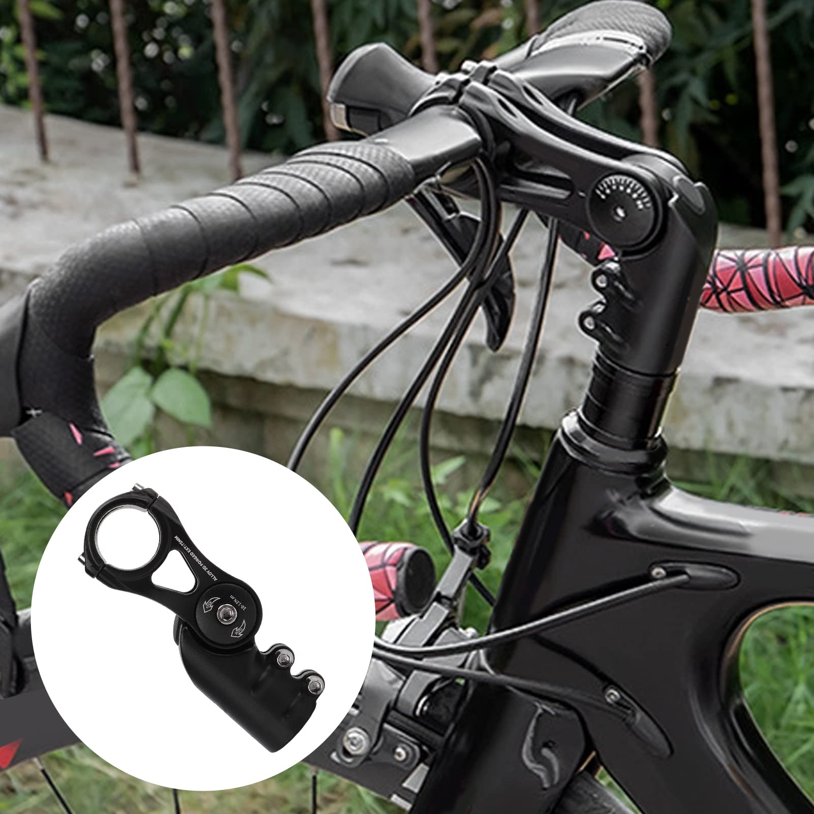 Mostek rowerowy kątowy regulowany, podwyższający 31,8 mm aluminiowy mostek kierownicy roweru górskiego do roweru szosowego 75 mm 145 mm 348 g