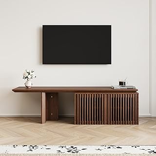 Modern TV Stand, Entertainment Center with Storage, Extendable TV Media ...