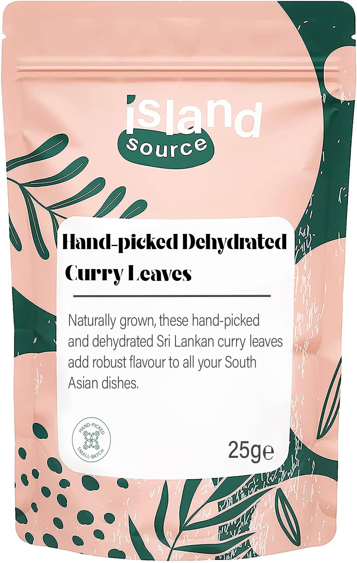 Curry Leaves Natural Dehydrated 25g – Handpicked not Curry Leaves Dried or Dried Curry Leaves – Essential Spices for South Asian Dishes - Superior Flavour Sri Lankan Curry Spices by Island Source