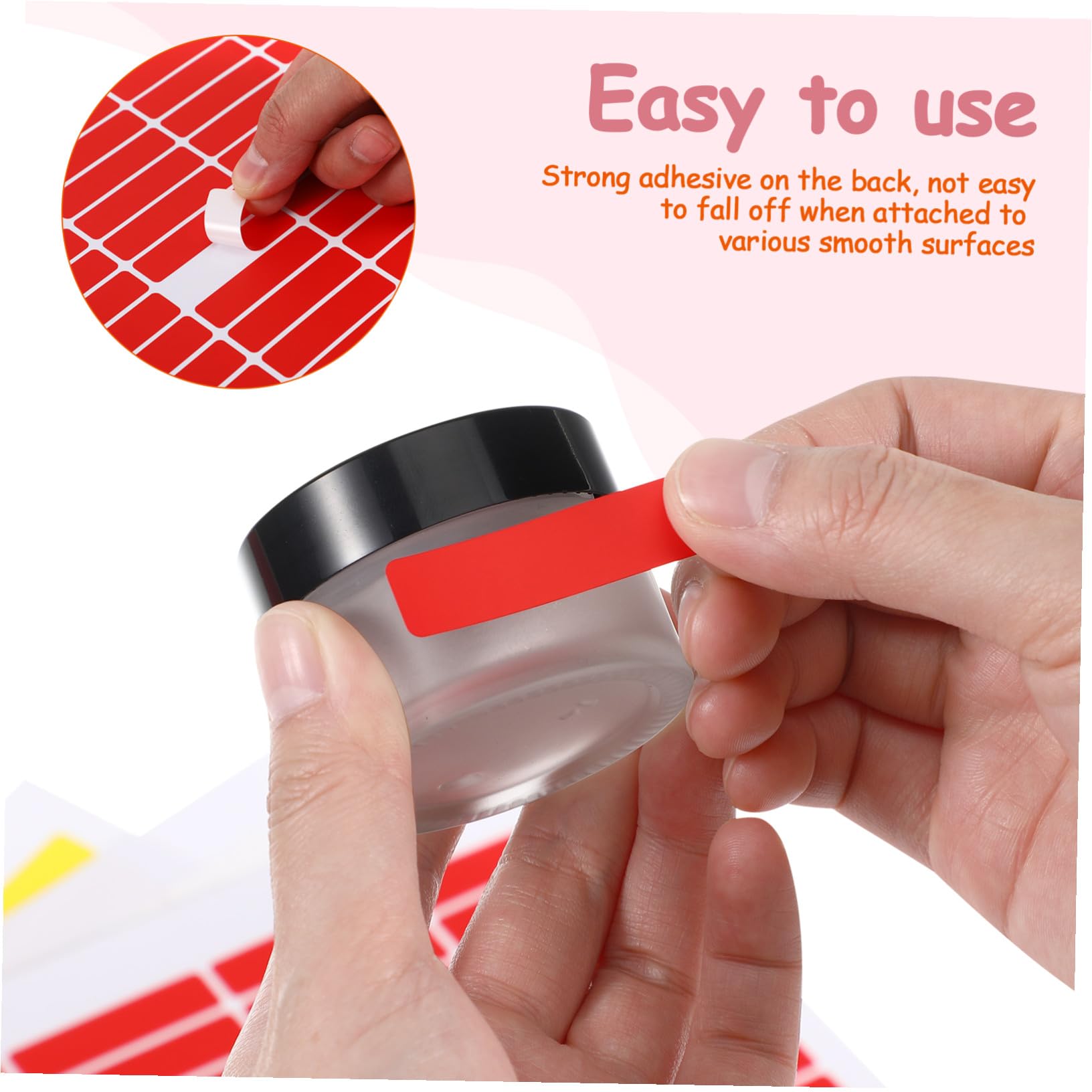 30 fogli Etichette Adesive Colorate per Scaffali e Bidoni Facili da Scrivere Adesive Resistenti per Organizzazione Casa Ufficio e Scuola Etichette per Barattoli e Raccoglitori