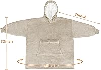 Vista 156 de Catalonia Blanket Hoodie for Kids, Oversized Wearable Sherpa Sweatshirt Pullover for Teens Youth, Gift Idea