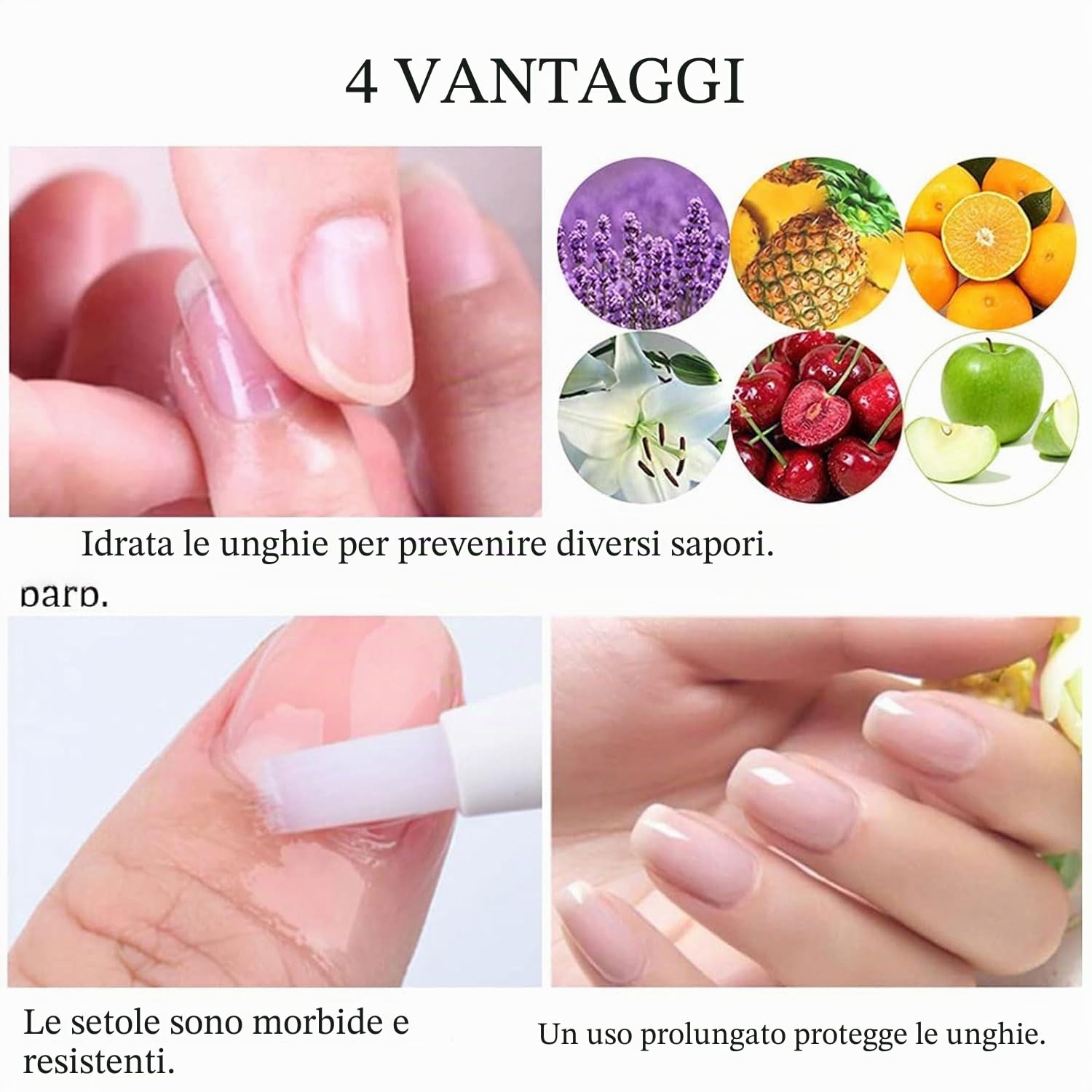 Olio per cuticole per unghie, liquido per penna a olio nutrizionale per unghie, penna per olio per cuticole, penna a pennello per olio per cuticole, idratante per unghie, trattamento per la crescita