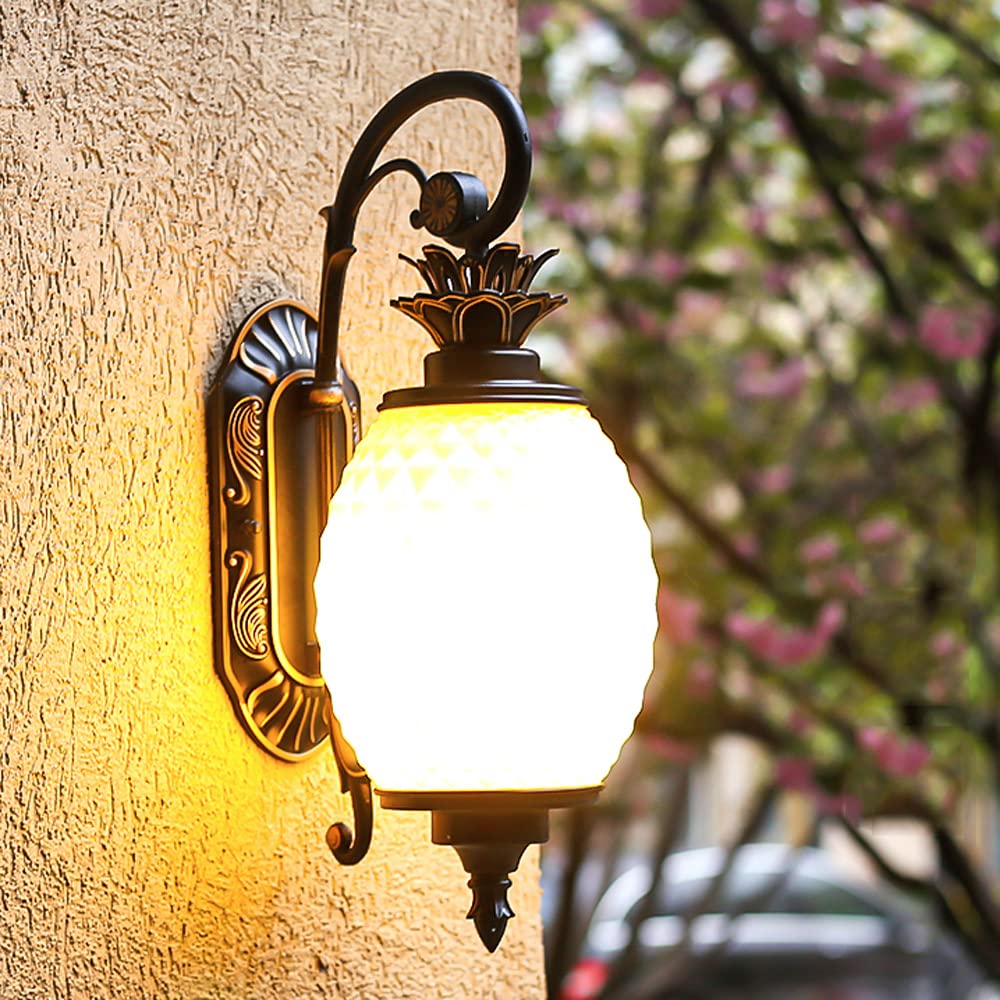 パイナップル　ウォールランプ55 Amazon.co.jp: パイナップルウォールライト防水屋外ウォール