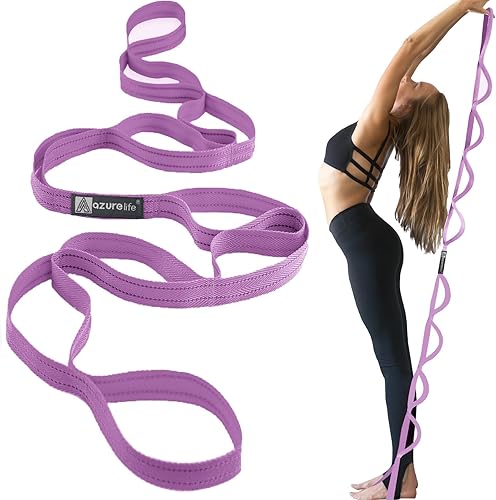 Vista 5 de Juego de bandas de resistencia planas (3 piezas en total) bandas de ejercicio y correa elástica premium con bucles