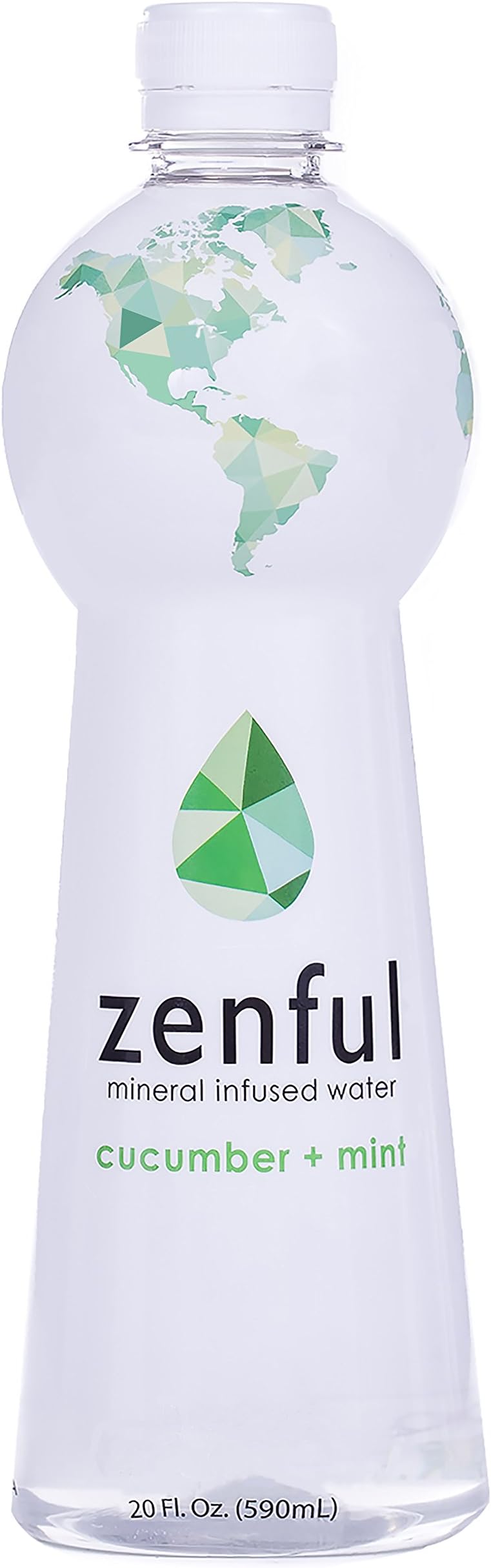 zenful Flavored Water, Cucumber Mint, 240 Fluid Ounce
