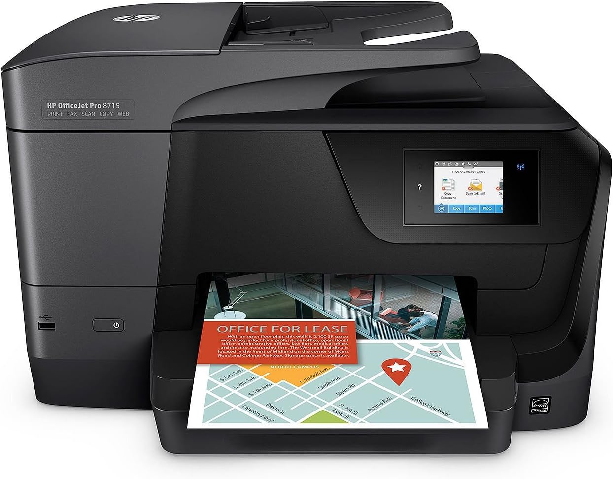 HP OfficeJet Pro 8715 All-in-One Printer (Renewed)