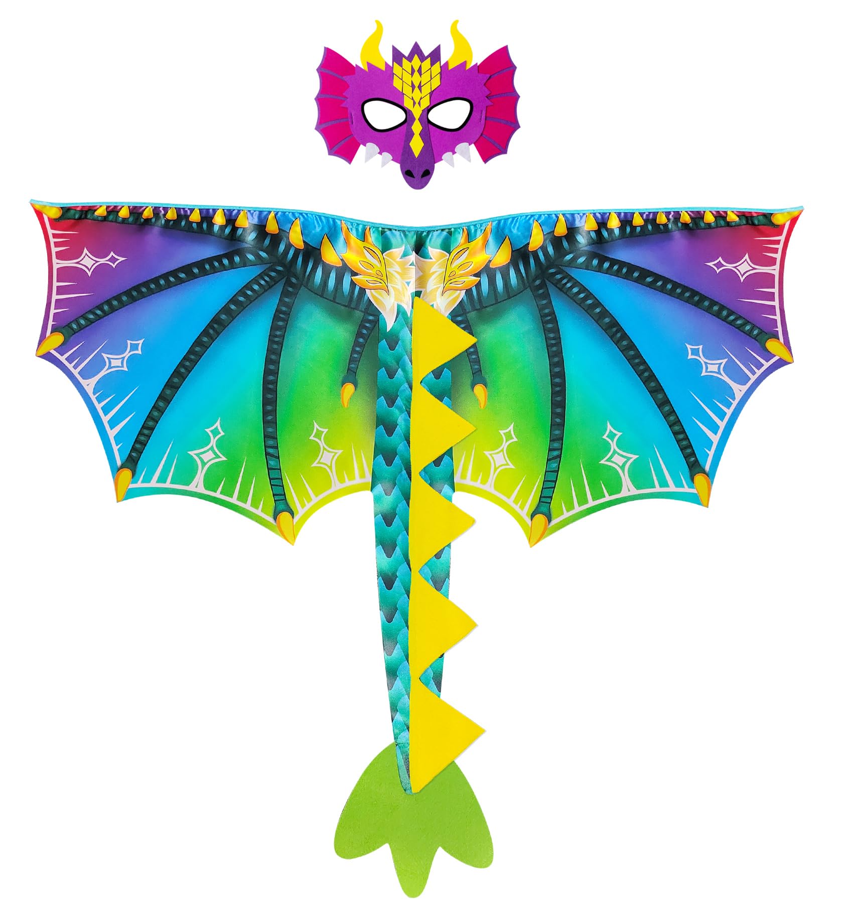 D.Q.Z Toddlers Dragon-Wings Costume for Kids Dinosaur Toys Gifts for 4 Years old Boys Girls Birthday Dress Up Party